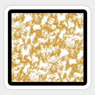 Gold Contrast Brushstrokes Sticker